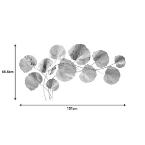 Μεταλλική Διακόσμηση Τοίχου Fleur Pako World χρυσόiu 131x68.5x6 cm - Img 2