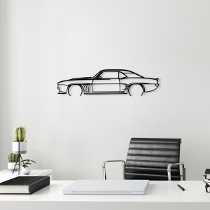 Μεταλλικός πίνακας Chevrolet Μαύρο 70x18 cm - Img 3