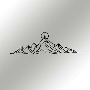 Μεταλλικός πίνακας Everest Μαύρο 119.5x37 cm - Img 6