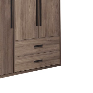 Ντουλάπα με 3 Πόρτες Edritte Pako World Ανοιχτό Καρυδί 120x52x195 cm - Img 4