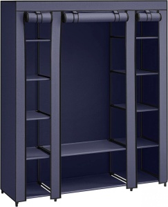 Ντουλάπα Ρούχων, Songmics, Μπλε, 150x45x175 cm - Img 6