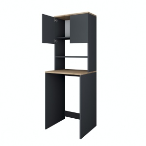 Ντουλάπι για Πλυντήριο Ρούχων KD101 Καρυδί 65x183.6x60 cm - Img 6