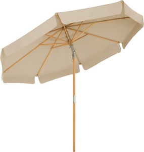 Ομπρέλα σκίασης, Songmics, 3 m, Οκταγωνική, UPF 50+, Κρεμ