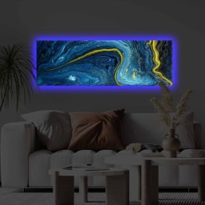 Πίνακας με LED Wicker Delta Πολύχρωμο 30x90 cm