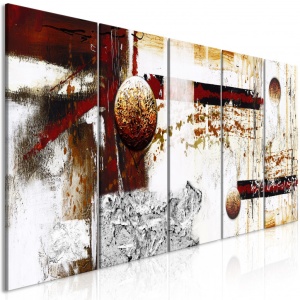 Πίνακας - Dynamics in Space (5 Parts) Narrow 200x80 cm