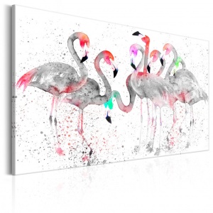 Πίνακας - Flamingoes Dance 90x60 cm