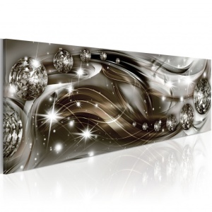 Πίνακας - Glow and Waves 120x40 cm