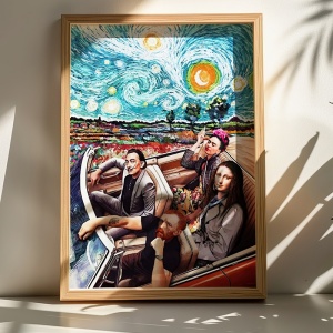 Πίνακας Heavento Πολύχρωμος 50x2x70 cm