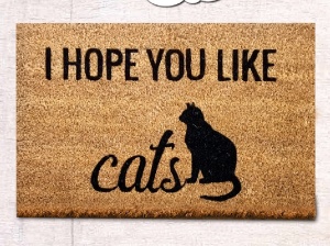 Πατάκι Εισόδου You Like Cats, 40x60 cm, από Ίνες Καρύδας