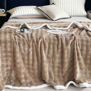 Παχιά Κουβέρτα Cocolino Bordy V2 Μπεζ 200x230 cm