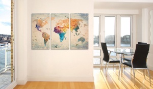 Πίνακας από φελλό - Free as a bird [Cork Map] 120x80 cm - Img 2
