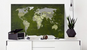 Πίνακας από φελλό - Malachite World [Cork Map] 120x80 cm - Img 2