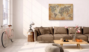 Πίνακας από φελλό - Postcards from the World [Cork Map] 90x60 cm - Img 2