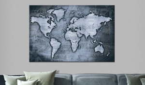 Πίνακας από φελλό - Sapphire World [Cork Map] 90x60 cm - Img 2