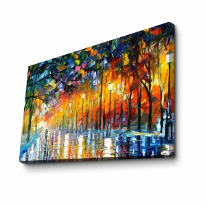 Πίνακας καμβά FAMOUSART-026 Πολύχρωμο 70x100x3 cm - Img 3