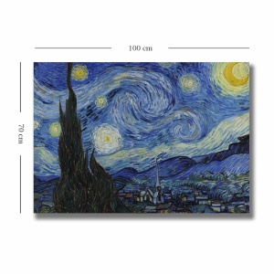 Πίνακας καμβά VANGOGH074 Πολύχρωμο 70x100 cm - Img 3