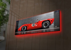 Πίνακας με LED 3090DACT Πολύχρωμο 30x90x3 cm - Img 3