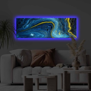 Πίνακας με LED Wicker Delta Πολύχρωμο 30x90 cm