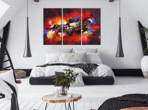 Πίνακας - Colours of Childhood (3 Parts) 120x80 cm - Img 2