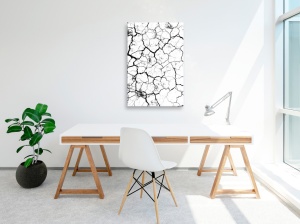 Πίνακας - Cracked Earth (1 Part) Vertical 40x60 cm - Img 2