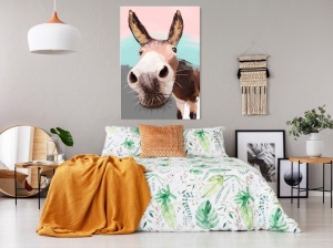 Πίνακας - Curious Donkey (1 Part) Vertical 40x60 cm - Img 2