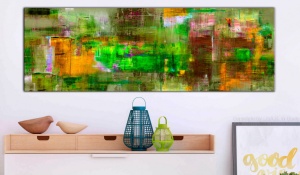Πίνακας - Green Land 135x45 cm - Img 2
