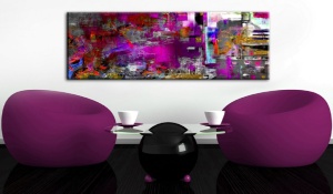 Πίνακας - Purple Orangery 150x50 cm - Img 2