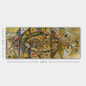 Πίνακας YTYMDRN145 Πολύχρωμος 50x120 cm - Img 3
