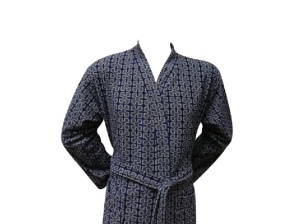 Πλεκτό Μπουρνούζι, Unisex, Puzzle Navy - Img 2