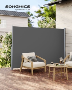 Πλευρική τέντα Songmics Γκρι 160x350 cm - Img 3