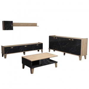 Πλήρες σετ σαλονιού Sumer G7030 Oak-Marble - Img 4