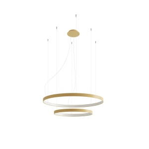 Πολυέλαιος LED Rio 55x78, Χρυσός, 3000K, 78x78x150 cm