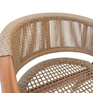 Πολυθρόνα Κήπου Wolly Boho Pako World Φυσικό 60x60x76 cm - Img 6