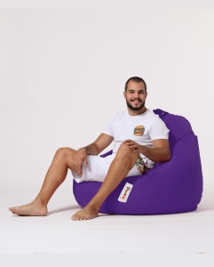 Πολυθρόνα Πουφ Κήπου Premium Βιολετί 115x130x39 cm - Img 5
