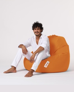 Πολυθρόνα Πουφ Κήπου Premium Πορτοκαλί 115x130x39 cm - Img 10