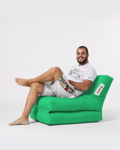 Πολυθρόνα Πουφ Κήπου Siesta Πράσινο 180x55x40 cm - Img 2