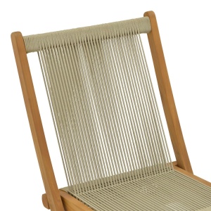 Πολυθρόνα Σεζλόνγκ Κήπου Seeal Boho Pako World Φυσικό 51.5x58x88 cm - Img 6