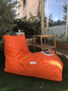 Πολυθρόνα Κήπου puf beanbag Daybed Πορτοκαλί