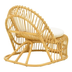 Πολυθρόνα με μαξιλάρι Tromso Boho Φυσικό 80x85x98 cm - Img 2