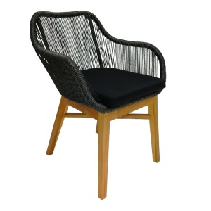 Πολυθρόνα Kalie Boho Pako World Φυσικό 60x61x80 cm