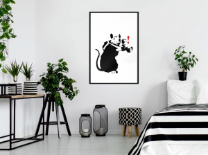 Πόστερ - Banksy: Rat Photographer, με μαύρη κορνίζα, 30x45 cm - Img 2
