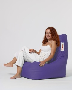 Πουφ beanbag κήπου Diamond Μωβ - Img 4