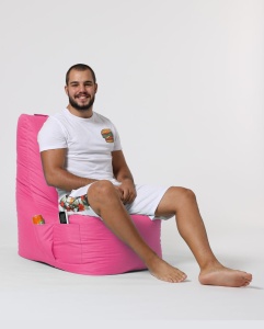 Πουφ beanbag κήπου Diamond Ροζ - Img 12
