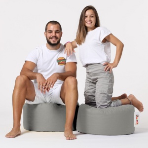 Πουφ beanbag κήπου Round Γκρι - Img 2