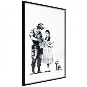 Πόστερ - Banksy: Stop and Search , με μαύρη κορνίζα, 40x60 cm