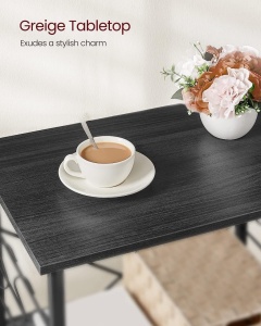Ραφιέρα κουζίνας με ρόδες, Vasagle, Καφέ-Μαύρο, 60x40x84 cm - Img 4