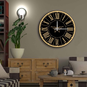 Ρολόι Τοίχου από MDF 5050MS Πολύχρωμο 50x50x5 mm