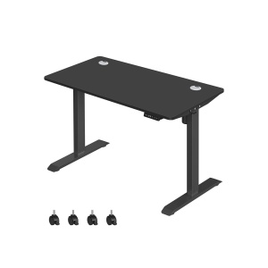 Ρυθμιζόμενο γραφείο Songmics Μαύρο 120x60x119 cm