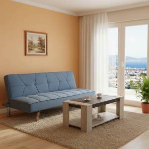 Σετ έπιπλα τραπεζαρίας 2 τεμ. Atmos Ανοιχτό Μπλε 175x97x74 cm