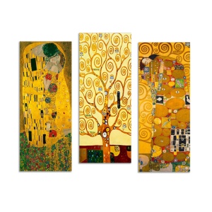 Σετ πίνακες canvas (3 τεμάχια) MDF0067 Πολύχρωμο 70x50 cm - Img 4